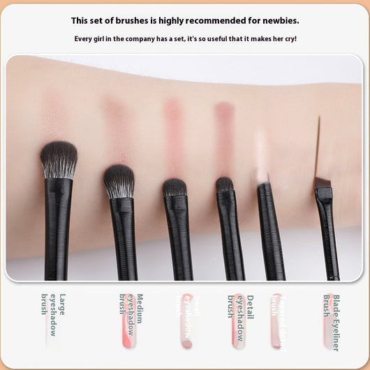 Set de 6 Brochas para Sombras de Ojos - Herramientas de Maquillaje para Principiantes - Image 3