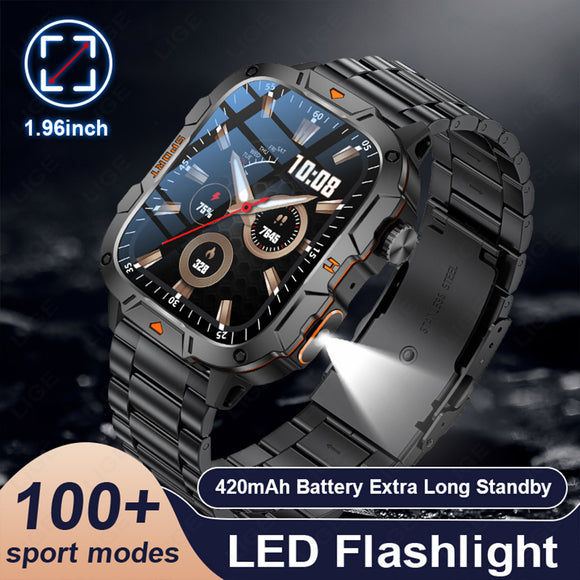 Smart Sports Watch with Large Screen and Heart Rate Monitor