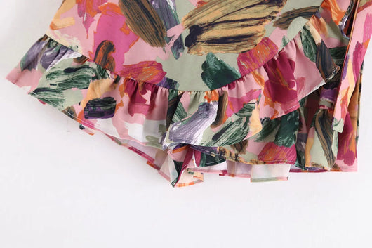 Blusa Asimétrica Estampada Fina para Verano - Image 11