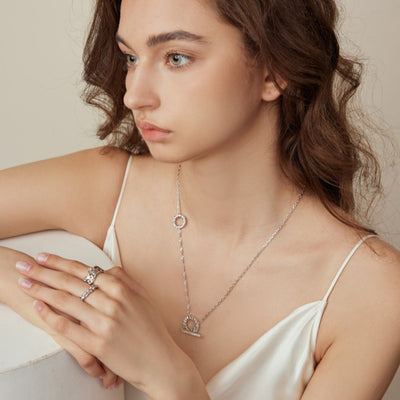 Anillo de Diseño Francés Nicho Lujo Ligero con Temperamento - Image 3