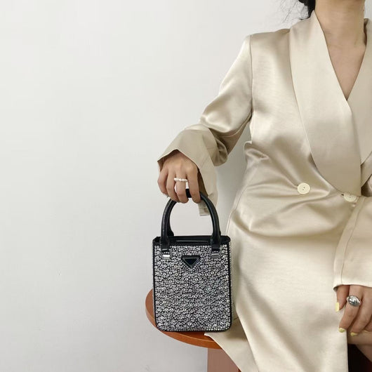 Bolso de Lujo con Diamantes y Cristales Swarovski de Un Hombro - Image 15