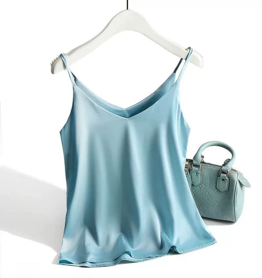 Camiseta Italiana Mujer Escote V Básica Blanca - Image 30