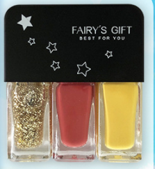 Set de Esmaltes de Uñas Sin Horno 3 en 1 con Lentejuelas Desprendibles - Image 3