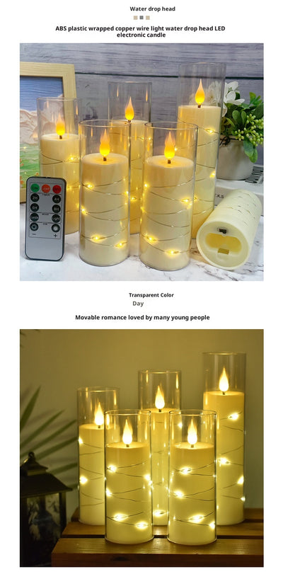 Cadena de Luces LED con Velas Eléctricas para Decoración Navideña y Eventos - Image 12