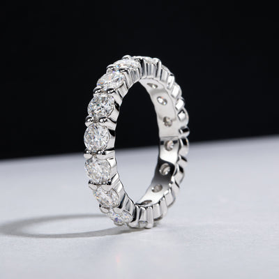Anillo de Plata Esterlina con Moissanita Chapado - Image 3