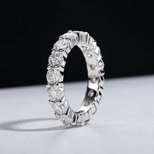 Anillo de Plata Esterlina con Moissanita Chapado - Image 3