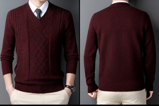 Suéter Casual para Hombre con Cuello Tipo Polo - Pullover de Punto - Image 24