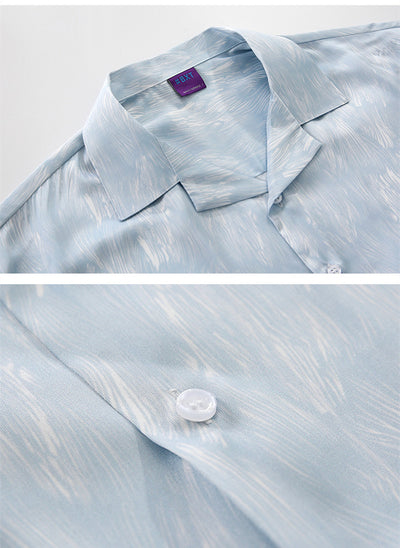Camisa Estampada Floral para Hombre de Manga Corta - Image 16