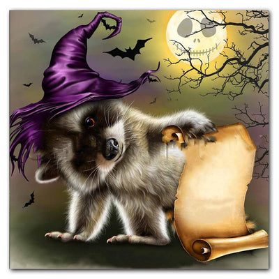 Pintura de Diamantes Gato Halloween Cuadrado - Arte Relajante y Decorativo - Image 5