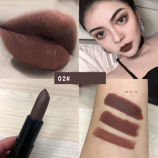 Labial Mate Chocolate Oscuro con Tonos Púrpura - Image 2