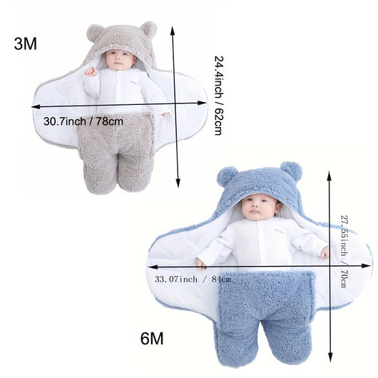 Saco de Dormir Térmico para Bebé con Almohada Removible - Diseño Osito - Image 6