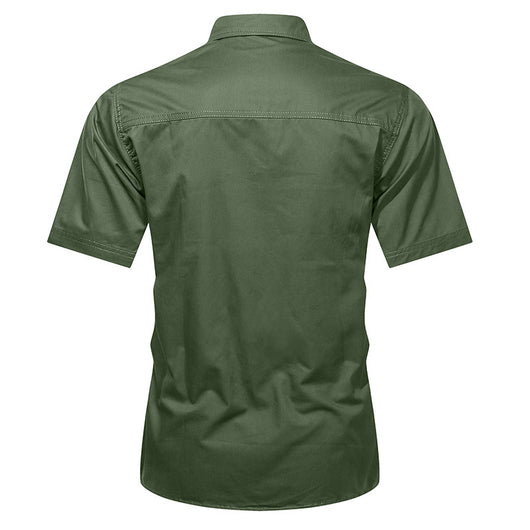 Camisa Militar de Verano Manga Corta para Hombre - Image 4