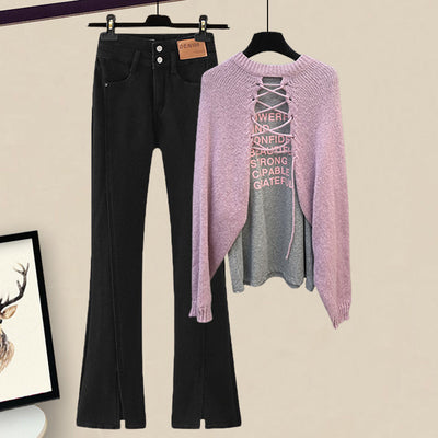 Suéter Poncho Tejido Estilo Slouchy para Otoño - Image 8