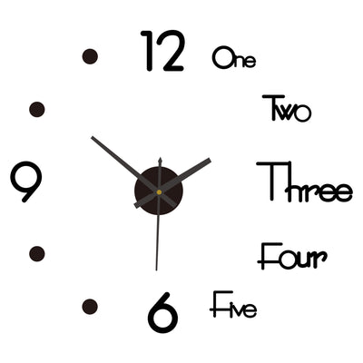 Reloj de Pared Digital Silencioso Nórdico - Adhesivo Decorativo Acrílico - Image 7