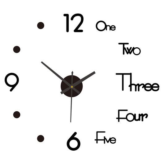 Reloj de Pared Digital Silencioso Nórdico - Adhesivo Decorativo Acrílico - Image 7