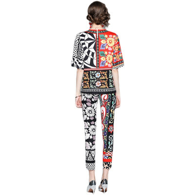 Conjunto Estampado de Moda Juvenil - Playera y Pantalón Corto - Image 5