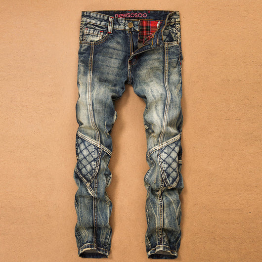 Pantalones Cargo Vaqueros para Hombre - Diseño Biker de Alta Calidad - Image 11