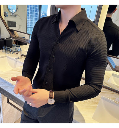 Camisa Térmica Textura Waffle Cuello V Manga Larga - Image 12