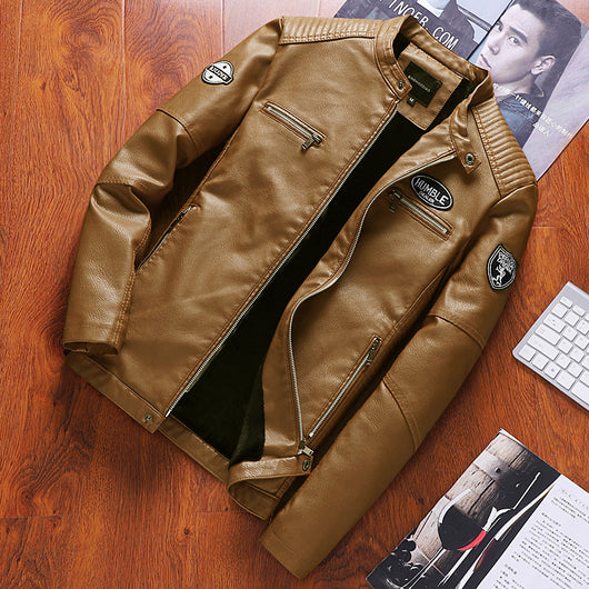 Chaqueta de Cuero PU con Forro Velvet Aislante Térmico - Image 8