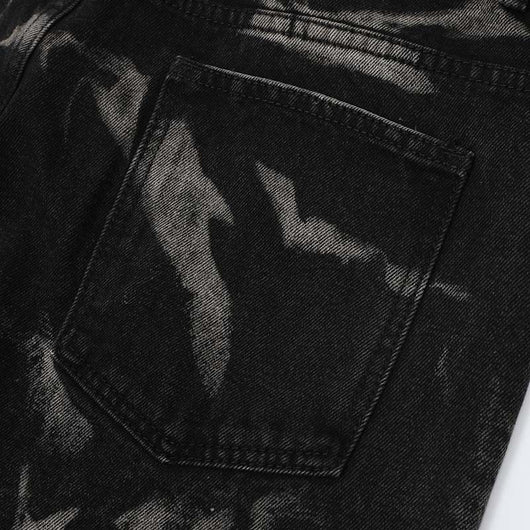 Jeans Rectos Hip Hop con Costuras Destacadas y Desgaste Artesanal - Image 20