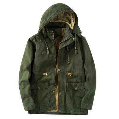 Chaqueta Casual Militar de Algodón Talla Grande Hombre - Image 9