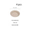 4in Plate Milk Tea Color 4 Piezas