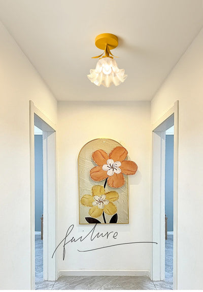 Lámpara LED Decorativa Pasillo Flor Linglan Crema - Image 26