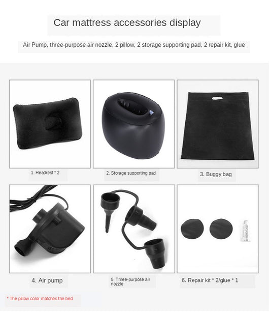 Colchón Inflable para Auto - Cama de Viaje Portátil para Camping - Image 17