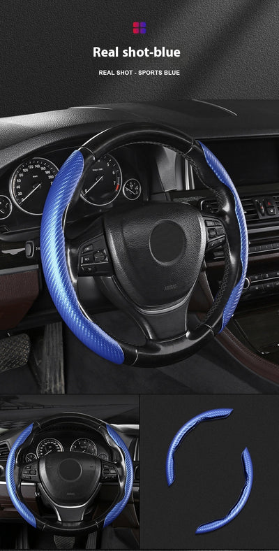 Funda para Volante de Gamuza Absorbente con Patrón Fibra de Carbono - Image 20