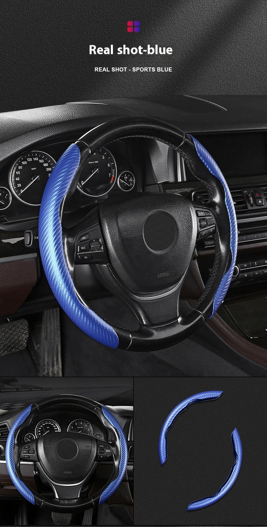 Funda para Volante de Gamuza Absorbente con Patrón Fibra de Carbono - Image 20