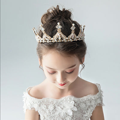 Diadema Corona Princesa con Cristales Brillantes para Niñas - Image 4
