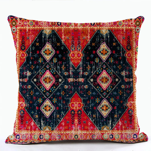 Funda de Almohada Bohemia con Estampado Étnico - Image 28