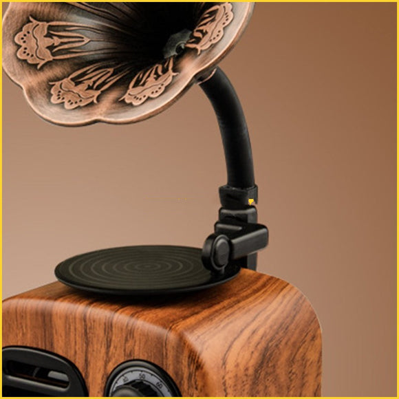Parlante Inalámbrico Retro Portátil con Subwoofer Mini