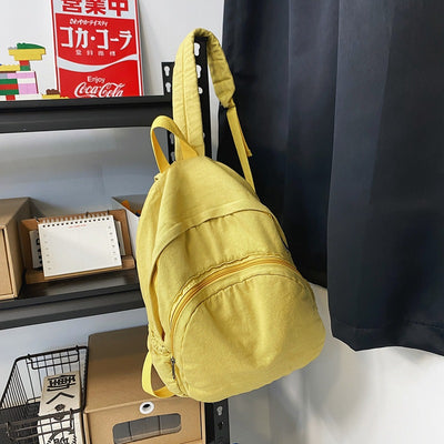Mochila de Lona Lavada para Viajes y Uso Diario - Image 2