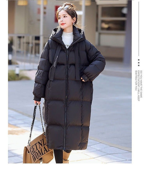 Abrigo Largo Acolchado Impermeable para Mujer - Protección Total en Invierno - Image 17