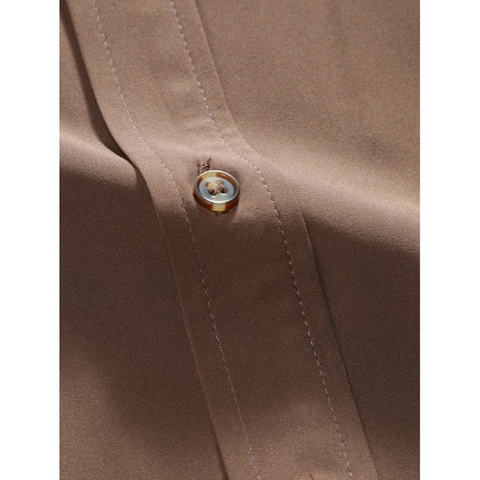 Camisa de Manga Corta Clásica para Hombre - Color Liso Verano - Image 3
