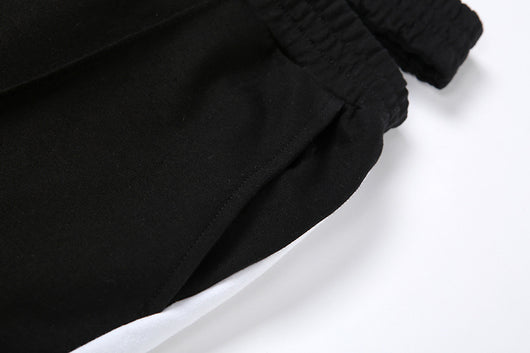 Pantalones Deportivos Sueltos de Contraste - Diseño Versátil para Mujer - Image 6