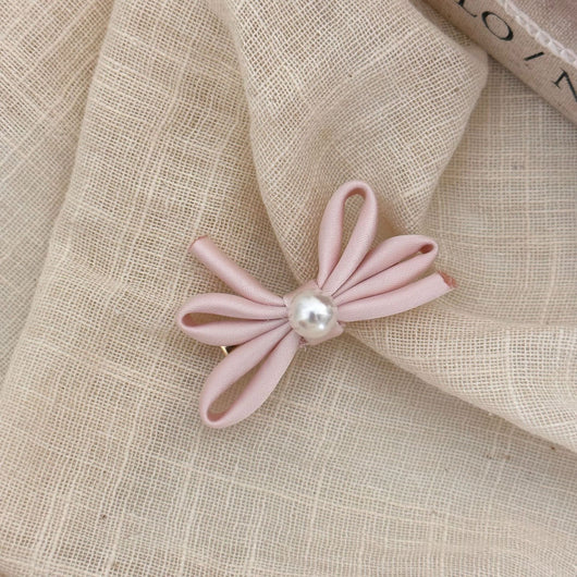 Clips de Cabello con Moño de Perla - Par de Horquillas Pato Laterales - Image 7