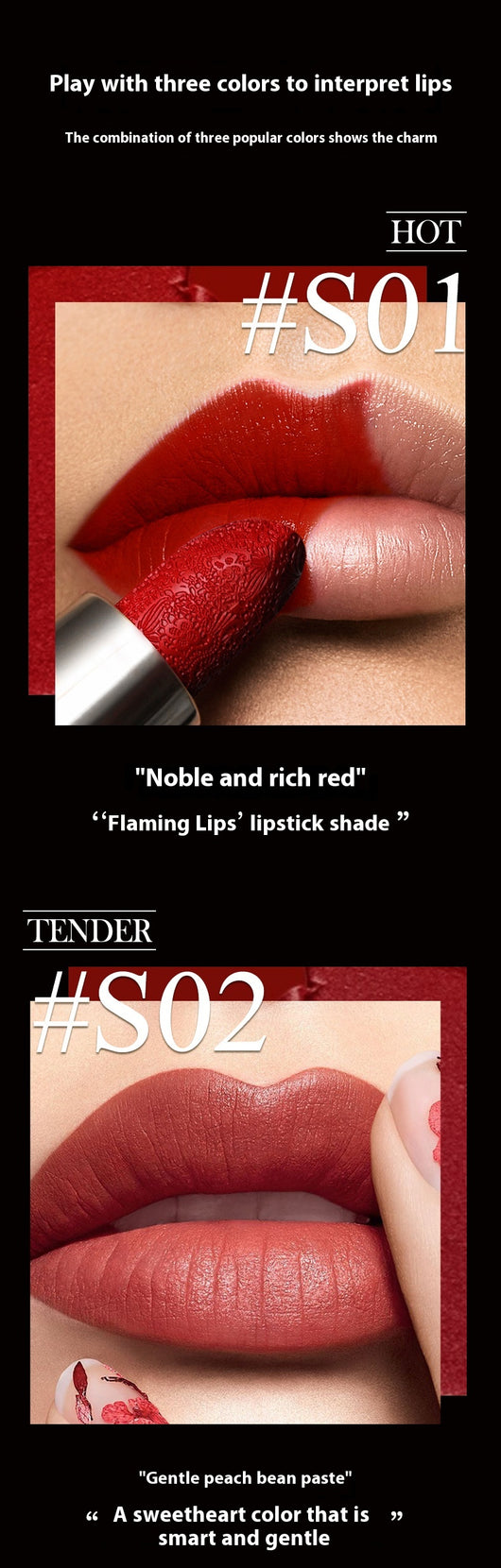 Labial Mate Resistente Sin Transferencia - Color Sólido Larga Duración - Image 10