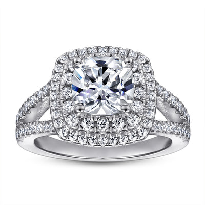 Anillo de Diamante Simulado con Circón Incrustado para Compromisos - Image 9