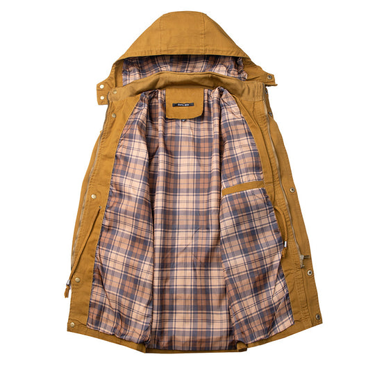 Chaqueta Cortavientos Capucha Tallas Grandes Hombre Europeo Americano - Image 12