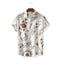 Camisa Suelta de Plumas para Hombre - Estilo Vacaciones Playa