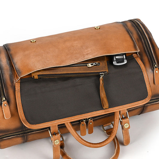 Bolsa de Viaje en Cuero Curtido al Vegetal para Hombre - Image 20