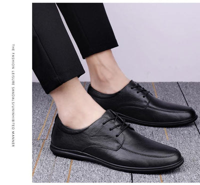 Zapatos Casuales de Cuero para Hombre con Suela Suave - Image 19