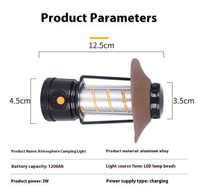 Lámpara LED Portátil para Camping - Linterna Recargable para Tienda de Campaña - Image 7