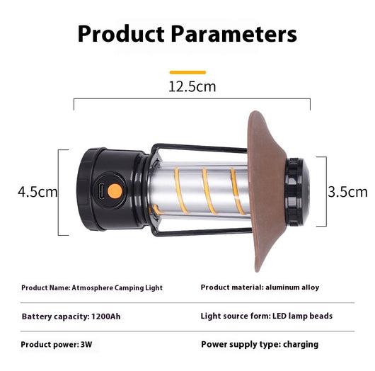 Lámpara LED Portátil para Camping - Linterna Recargable para Tienda de Campaña - Image 7