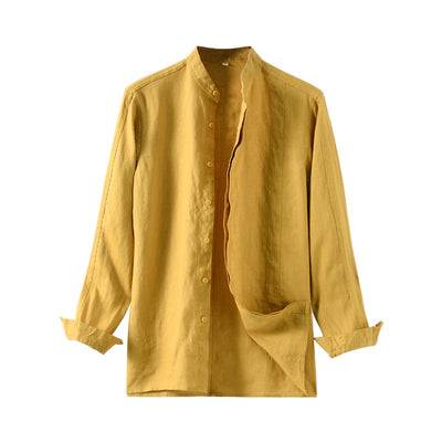 Camisa de Lino Suelta Casual para Hombre - Image 5