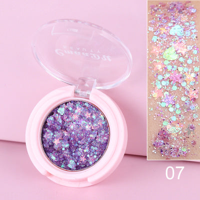 Sombra de Ojos con Purpurina Monocromática y Lentejuelas - Image 12