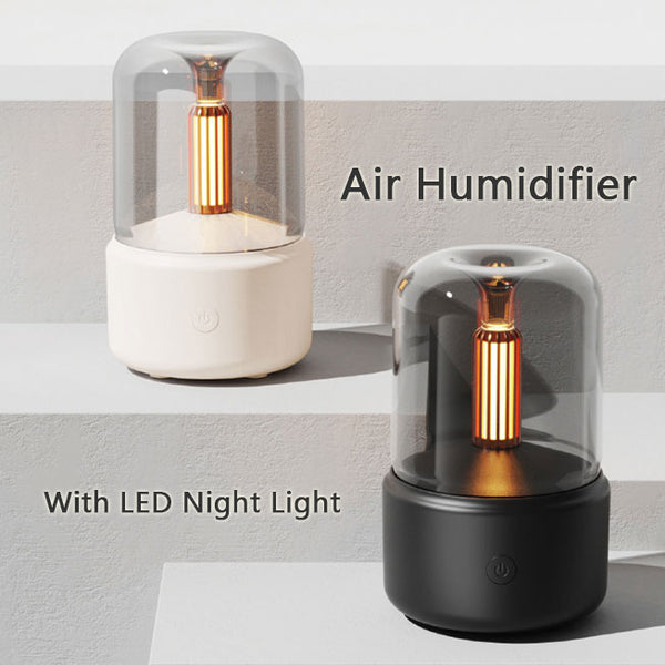 Humidificador Portátil con Luz LED, Difusor de Aroma y Niebla Fría 120ml
