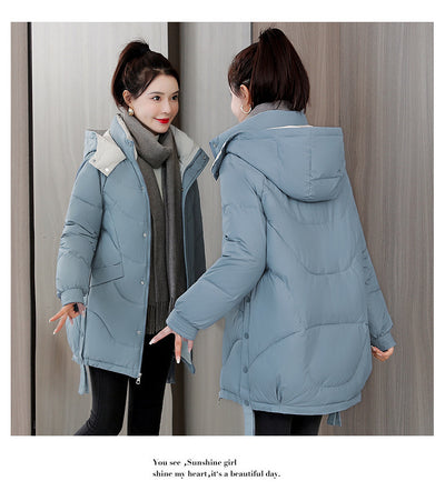 Chaqueta Acolchada Impermeable con Capucha y Contraste de Colores - Image 29